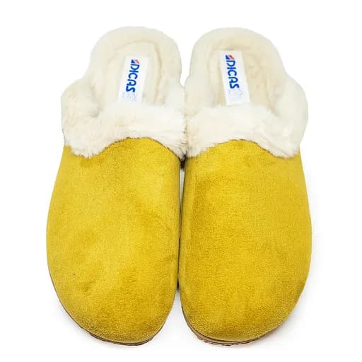 Dicas X29657-24 Ανατομική Unisex Παντόφλα Κίτρινη