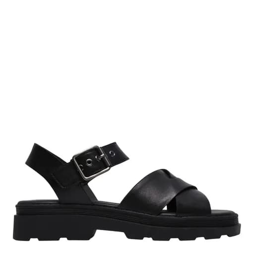 Γυναικεία πέδιλα Clarks Orinoco3 Cross 26186091 μαύρο δέρμα