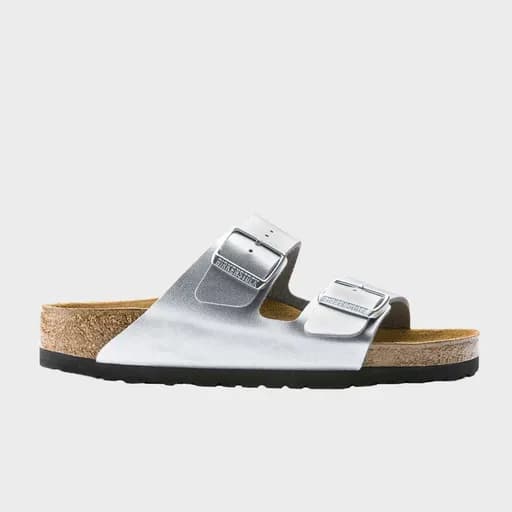 Γυναικεία Ανατομικά Σανδάλια Birkenstock Arizona Bs 1012283 Ασημί Narrow Fit