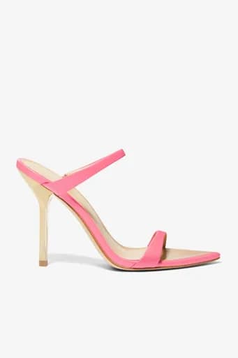 MICHAEL KORS ΠΑΠΟΥΤΣΙΑ MULES LYSSA SLIDE ΧΡΥΣΟ ΤΑΚΟΥΝΙ ΡΟΖ