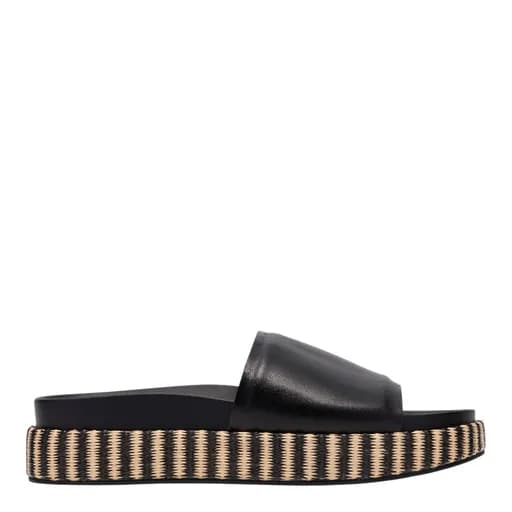 Γυναικεία παντόφλα Clarks Zivea Mule 26188127 μαύρο δέρμα