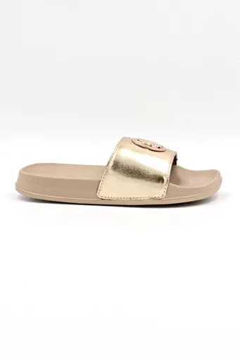 U.S. POLO ASSN. ΠΑΠΟΥΤΣΙΑ ΠΑΝΤΟΦΛΕΣ METΑΛΛΙΚΟ LOGO ΧΡΥΣΟ