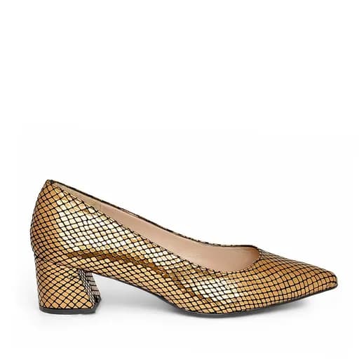 Bigshoes MX9122-06 Γόβα 5.5cm Χρυσό