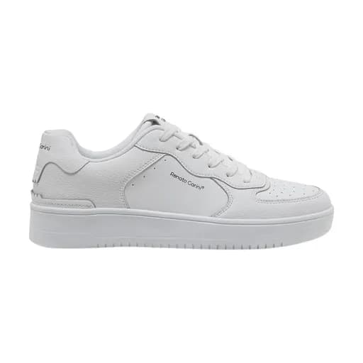Ανδρικά sneakers Renato Garini 189-25Q WHITE LEATHER U525Q1892652 λευκό δέρμα