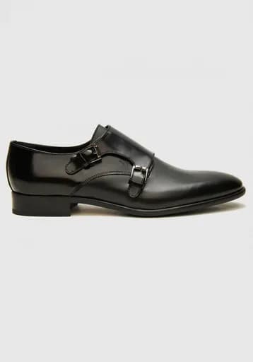BOSS Shoes Δερμάτινα Monk Παπούτσια της σειράς Point - 7512 Black