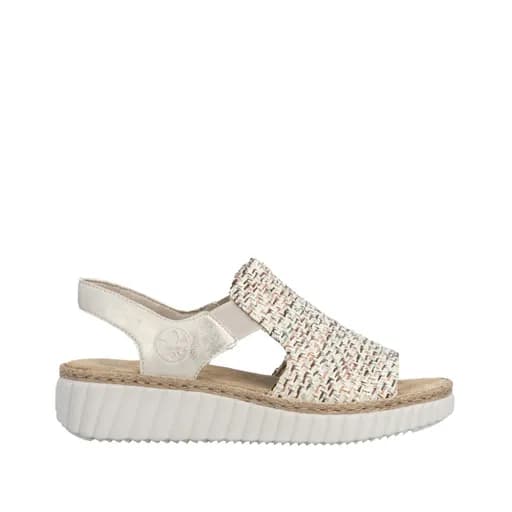 Rieker 69276-60 Ανατομικά Πέδιλα 4.4cm Μπεζ