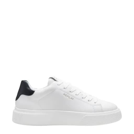 Ανδρικά sneakers REPLAY NOTTING FUTURE GMZ7O .000.C0005L 0061-WHITE λευκό δέρμα