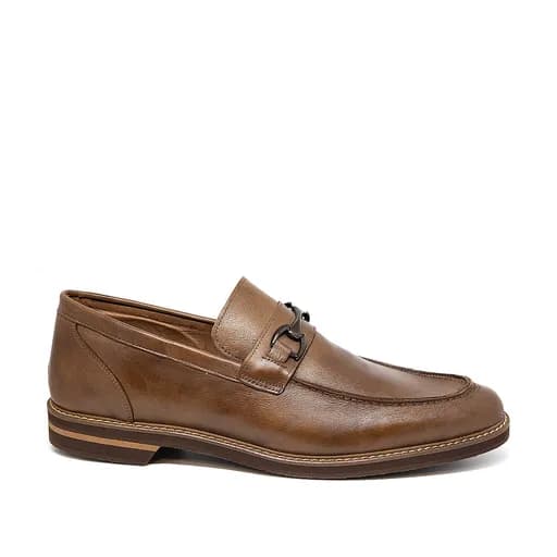 Bigshoes KL37303-05 Δερμάτινο Μοκασίνι Καφέ