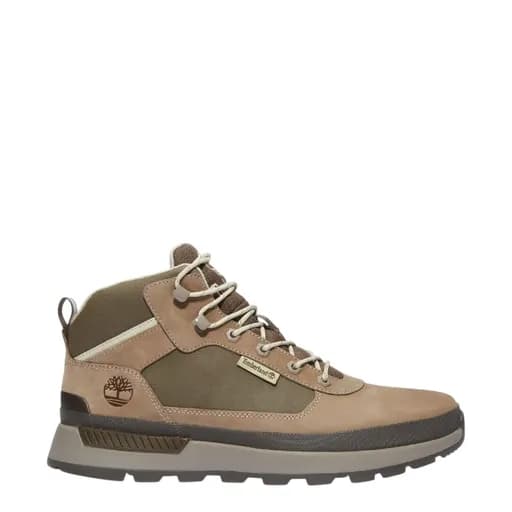 Ανδρικά μποτάκια Timberland TB0A6DPSA4P FIELD TREKKER MID LACE SNEAKER MD GREY NUBUCK W DK γκρι δέρμα nubuck