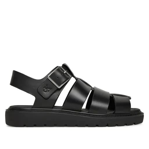 Γυναικεία Δερμάτινα Σανδάλια Calvin Klein YW0YW01700 0GJ Μαύρα