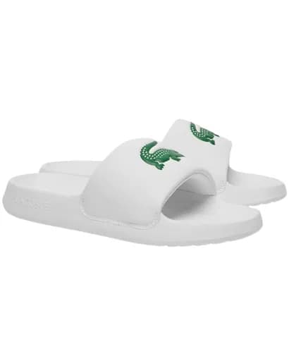 Lacoste Serve Sliders 1.0 Ανδρικές Παντόφλες 49CMA0021-082 WHT/GRN Λευκό