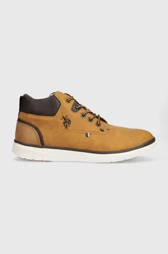 U.S. Polo Assn. Ανδρικά Μποτάκια YGOR010-TAN Κίτρινο