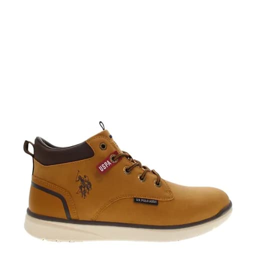 Ανδρικά μποτάκια U.S.POLO ASSN YGOR010-TAN PU SYNTH. NUBUCK κίτρινο