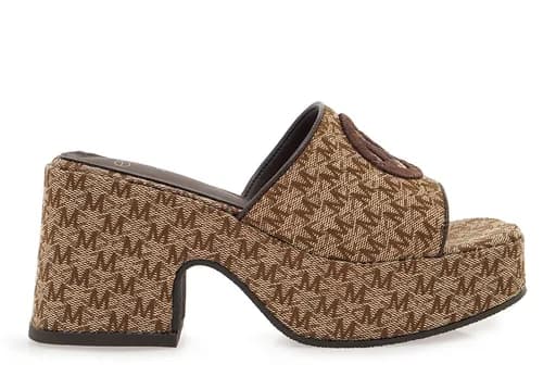 Γυναικεία Mules Exe W6199-R7501 Μπεζ Καφέ Στάμπα W454R510523K