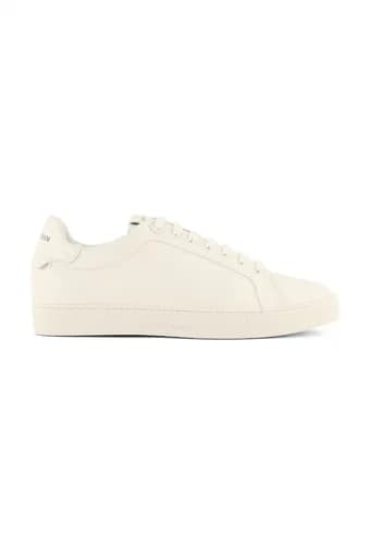 EMPORIO ARMANI ΠΑΠΟΥΤΣΙΑ SNEAKERS LOGO ΛΕΥΚΟ