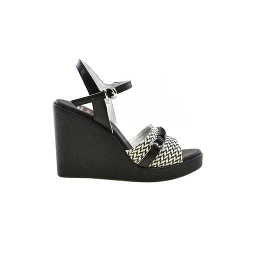 Γυναικείες πλατφόρμες U.S.Polo Assn. LINOSA-BLK TEXTILE-ECO LEATHER BLK μαύρο