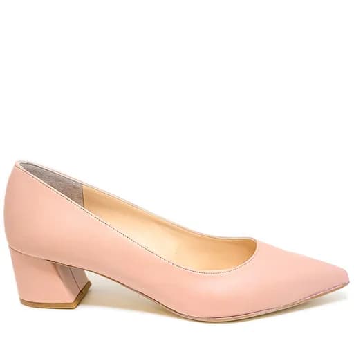 Bigshoes MX9122-33 Δερμάτινη Γόβα nude 5.5cm
