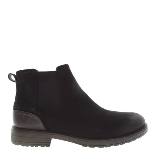 Ανδρικά μποτάκια U.S.POLO ASSN SERGE002-BLK PU SYNTH. NUBUCK-TEXTILE μαύρο