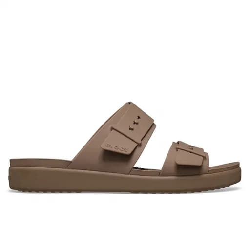 Γυναικείες Ανατομικές Παντόφλες Crocs Brooklyn Buckle Low 211215-2Q9 Latte