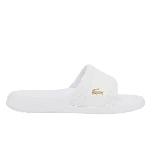 Γυναικείες Παντόφλες Slide Lacoste 751CFA003121G Λευκές