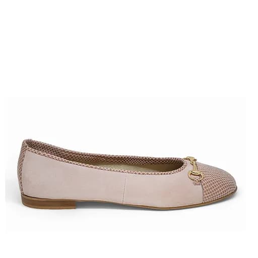 Bigshoes GA2139-33 Δερμάτινη Μπαλαρίνα Nude