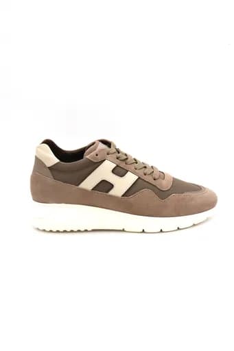 HOGAN ΠΑΠΟΥΤΣΙΑ SNEAKERS INTERACTIVE3 ALLAC. H LISSAT ΔΕΡΜΑ ΜΠΕΖ