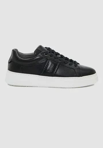 BOSS Shoes Δερμάτινα Trainers της σειράς Sport - BC340 Black Top