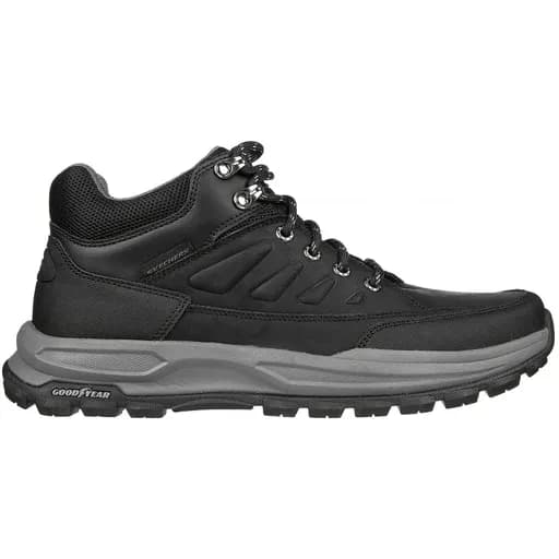 Ανδρικά Ανατομικά Δερμάτινα Μποτάκια Skechers Zeller 204699-BLK Μαύρα