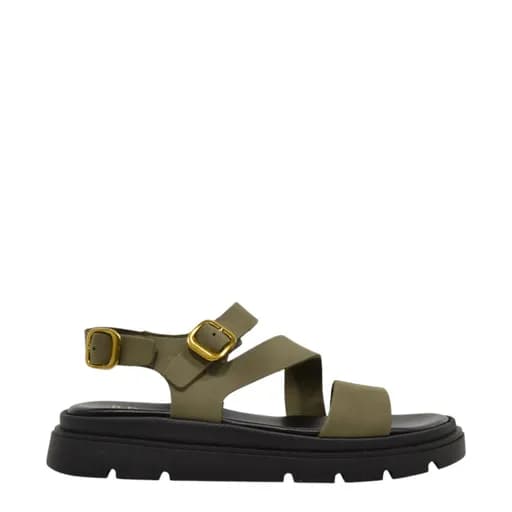 Γυναικεία πέδιλα Piedini 4510 λαδί δέρμα nubuck