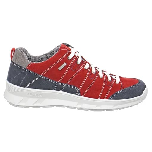 Jomos 327903848018 Ανατομικό Δερμάτινο Comfort Casual Κόκκινο