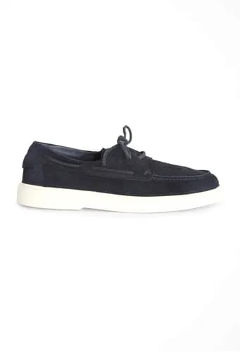 HARMONT&BLAINE ΠΑΠΟΥΤΣΙΑ BOAT SUEDE ΜΠΛΕ