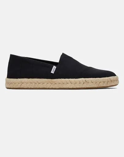 TOMS BLK RCLD CTN SLB WVN MN ALPROP ESP 10019875-BLACK Black