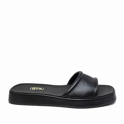 Bigshoes GA0304-01 Δερμάτινo Mule Μαύρο