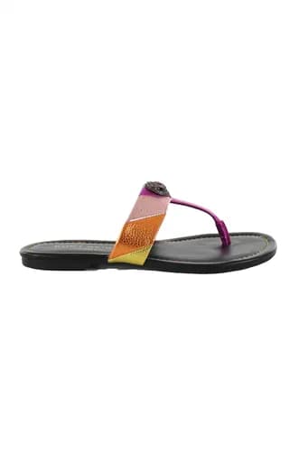 KURT GEIGER ΠΑΠΟΥΤΣΙΑ ΣΑΝΔΑΛΙΑ T-BAR ΠΟΛΥΧΡΩΜΟ