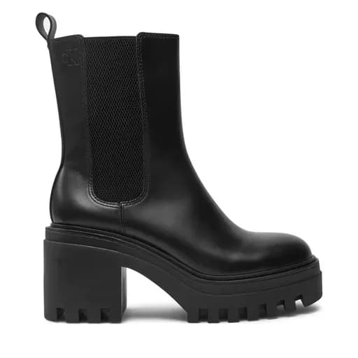 Γυναικεία Δερμάτινα Μποτάκια Calvin Klein YW0YW01547-0GJ Μαύρα