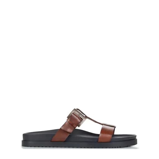 Πέδιλα-Σανδάλια ανδρικά The Sandals Factory Καφέ M7927 252