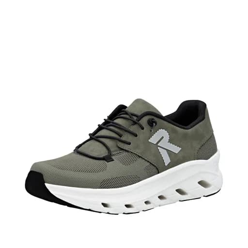 Rieker U3500-54 Ανατομικό Δερμάτινο Sneaker Χακί