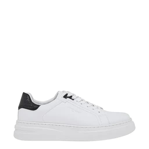 Ανδρικά sneakers Renato Garini 117-700 WHITE/BLACK CROCO/BLACK PATENT V5700117375N λευκό