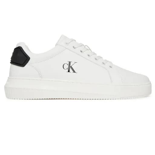 Ανδρικά Δερμάτινα Sneakers Calvin Klein YM0YM01296 01W Λευκά