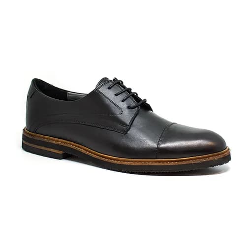 Bigshoes KL3711-01 Δερμάτινο Dress Μαύρο