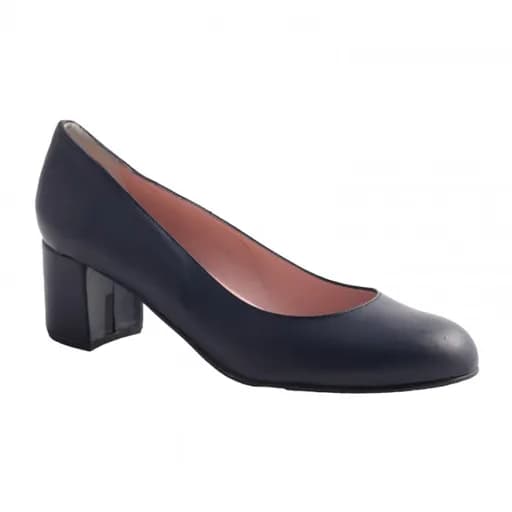 Bigshoes MX14200-12 Δερμάτινη Γόβα Μπλε 6.5cm