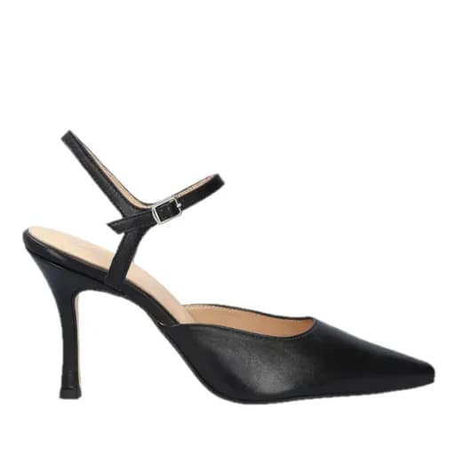 Andres Machado Odile-01 Δερμάτινη Γόβα Μαύρη 10.5cm