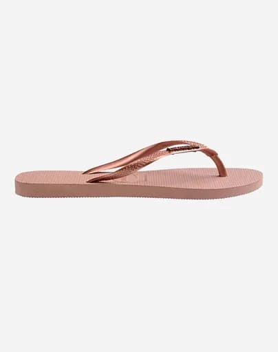 HAVAIANAS SLIM LOGO METALLIC ΣΑΓΙΟΝΑΡΕΣ 4119875-6459 LightPink