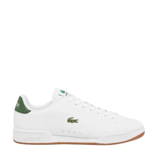 Lacoste Ανδρικά Δερμάτινα Sneakers Carnaby Cup 49SMA00361R5 WHT/DK GRN Λευκό