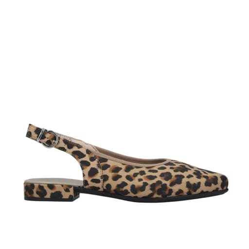 Rieker 43161-90 Ανατομική Slingback Μπαλαρίνα Λεοπάρ