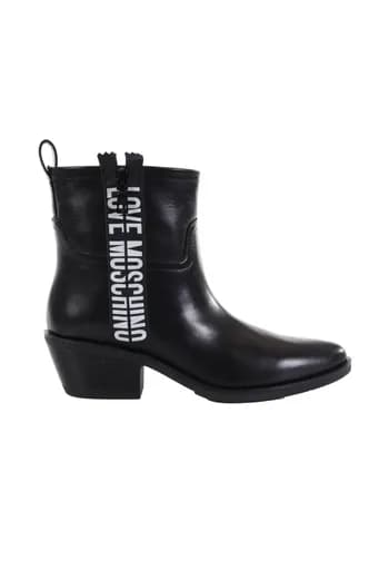 LOVE MOSCHINO ΠΑΠΟΥΤΣΙΑ ΜΠΟΤΑΚΙΑ SCA.NOD.TEXAN050 NAPPA ΜΑΥΡΟ