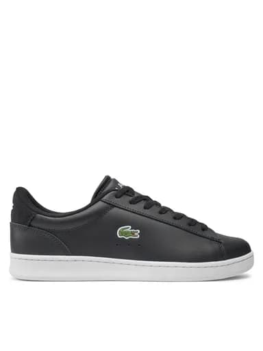 Lacoste Ανδρικά Δερμάτινα Sneakers Carnaby Set 48SMA0011312 BLK/WHT Μαύρο