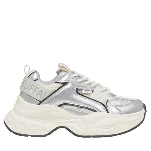 Γυναικεία Yuno One Sneakers Λευκά Buffalo BUF1636643-WHI/BLA/SIL