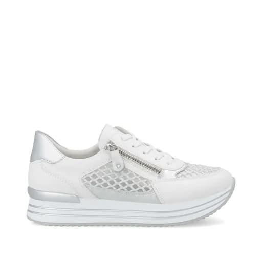 Remonte D1329-80 Ανατομικό Δερμάτινο Sneaker Λευκό