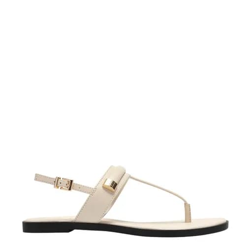 Γυναικεία πέδιλα Clarks Erisia Post 26186628 λευκό δέρμα